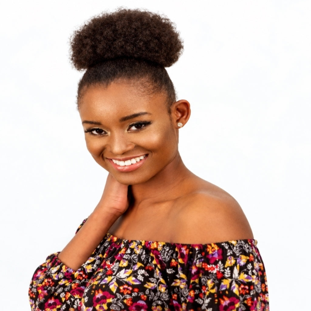 AFRO PUFFY MINI 5" Coleta Semi-Natural | Color: 1, 1B y 2