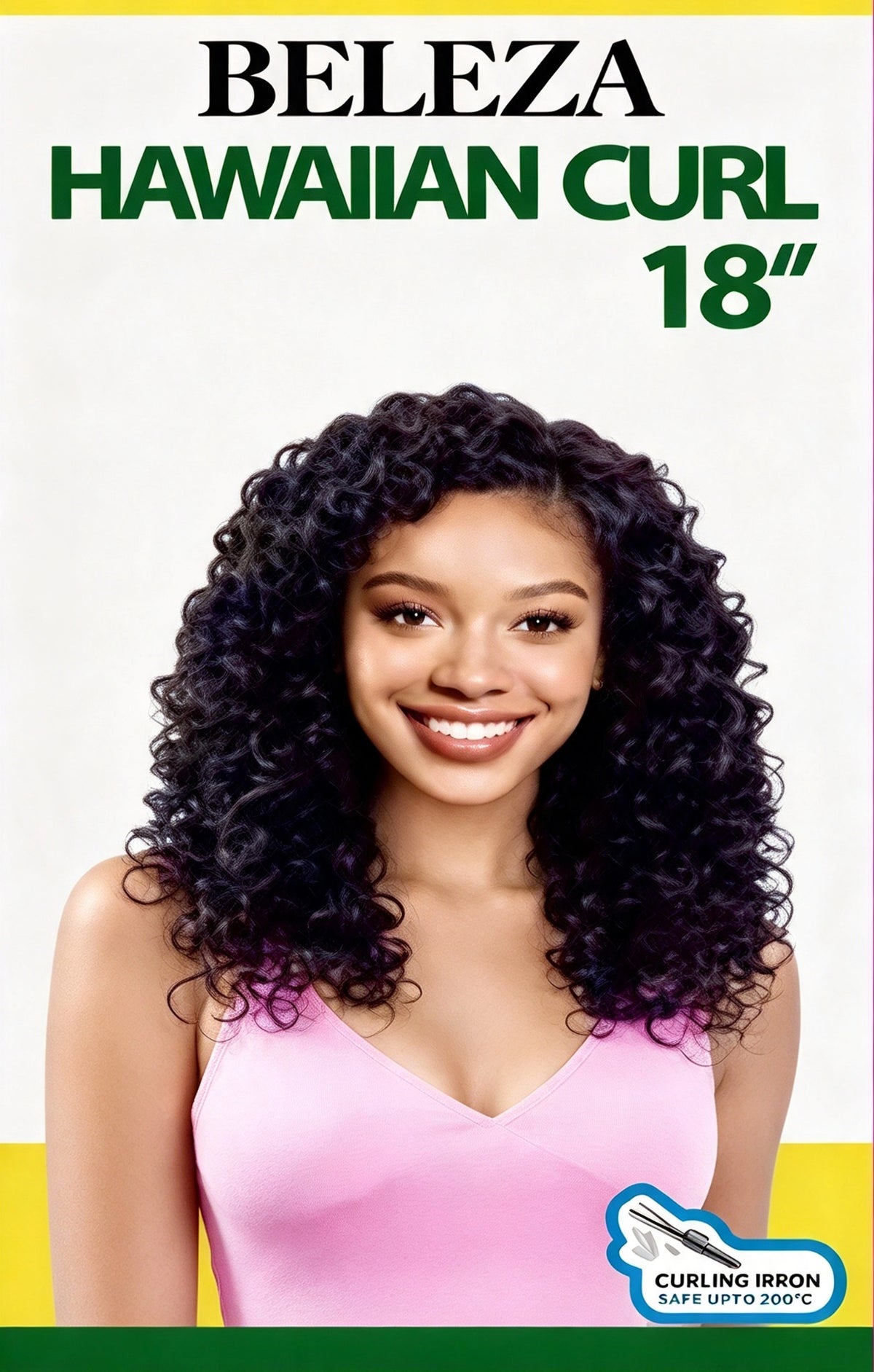 BELEZA HAWAIIAN CURL 18" Cosido Rizado Semi-Natural | Color: 1, 1B, 2, 4, 27 y 30 - Tala Cosmeticos