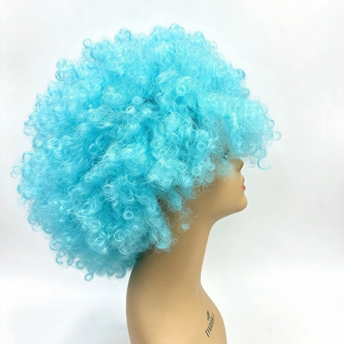 ¡Envío Gratis! Peluca Afro Azul Especial Para Halloween - Color: Azul - Tala Cosmeticos
