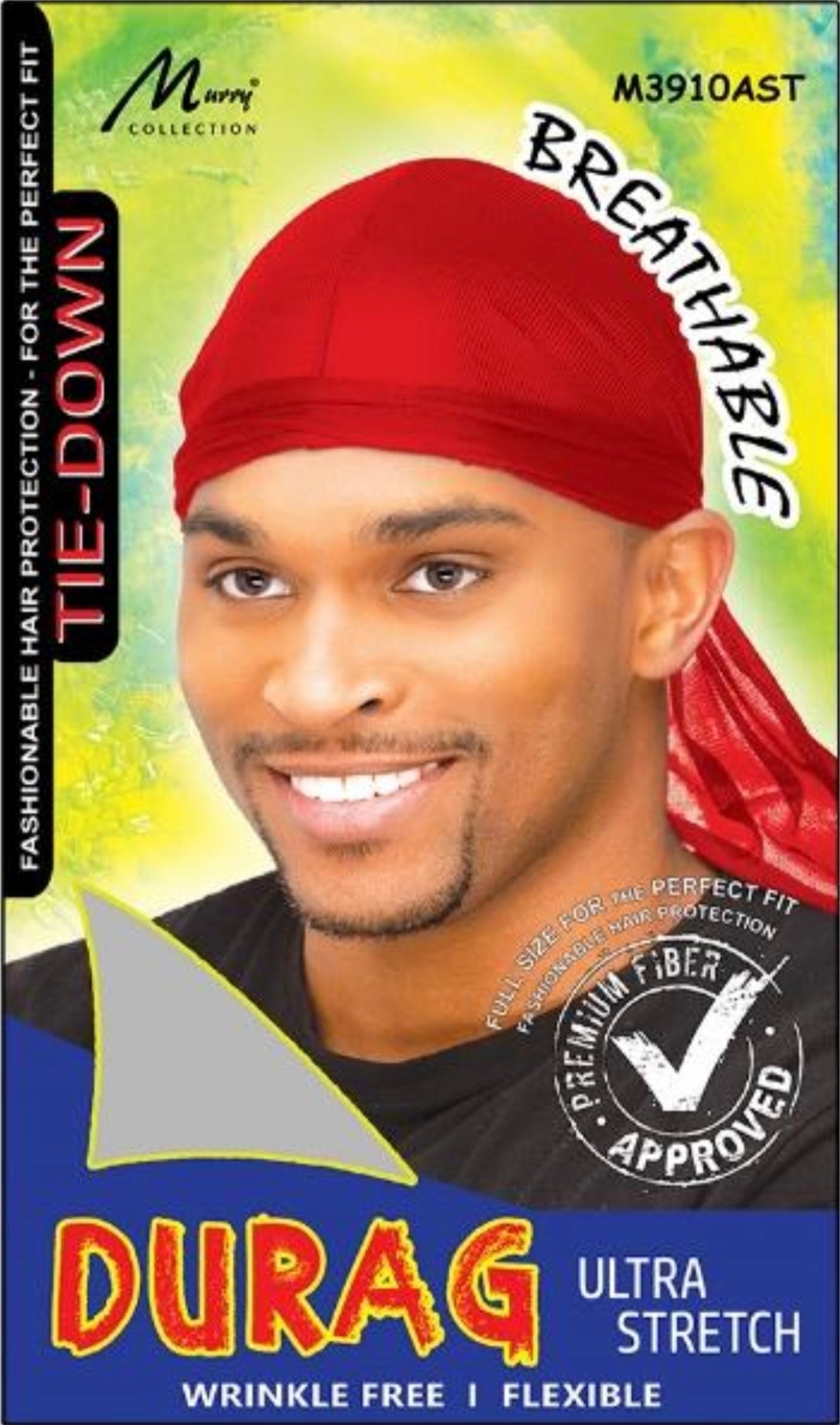 Murry - Rojo Ultra Stretch Tie-Down Durag #M3910AST