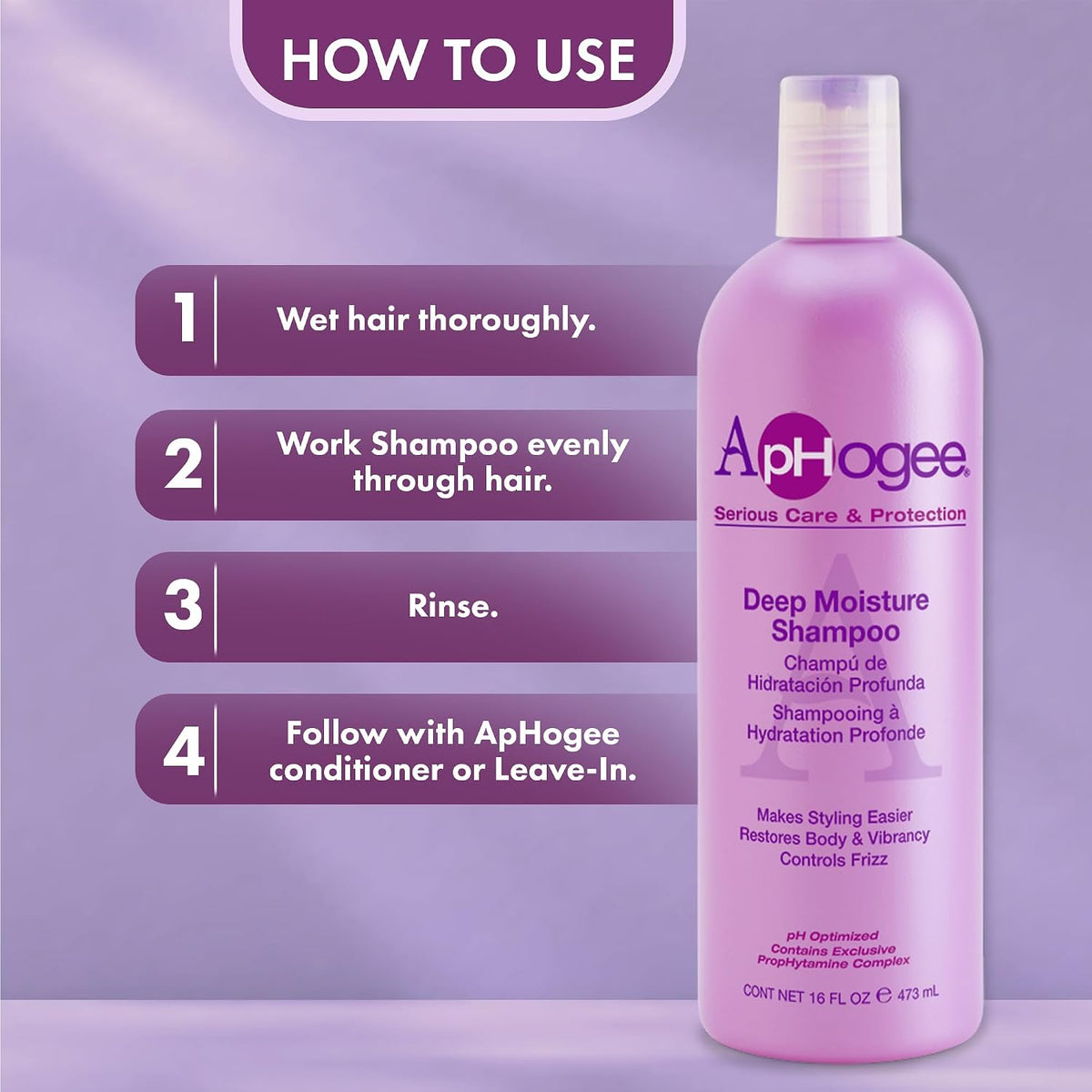 ApHogee - Deep Moisture Shampoo 473ml