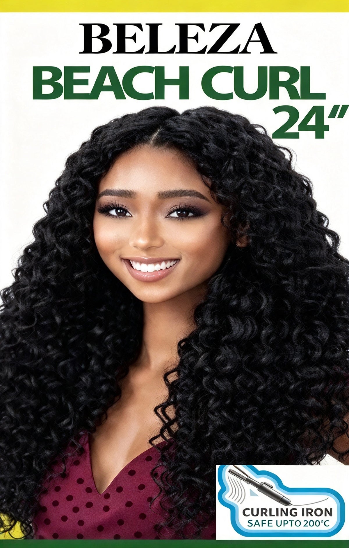 BELEZA BEACH CURL 24" Tissage Bouclé Semi-Naturel | Couleur : 1, 1B, 2, 4