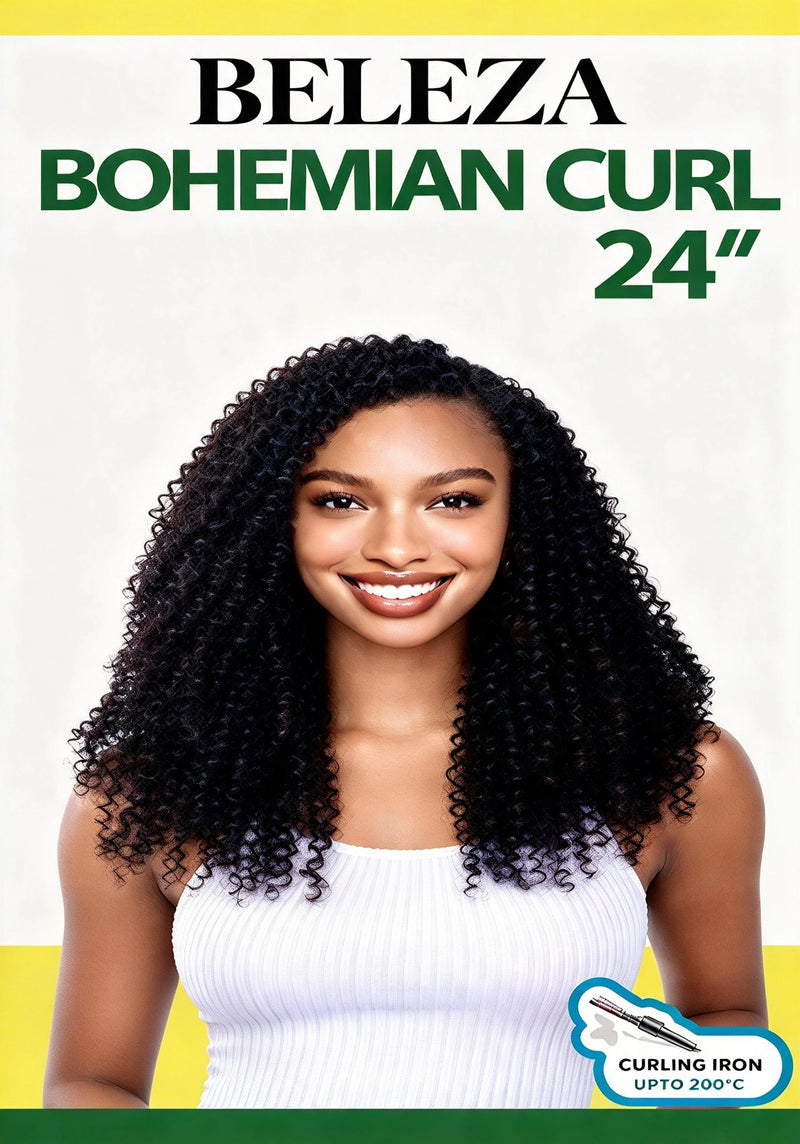 BELEZA BOHEMIAN CURL 24" Cosido Rizado Semi-Natural | Color: 1, 1B, 2, 4, 27 y 30