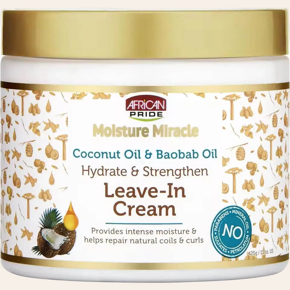 African Pride - Coconut Oil & Baobab Leave-In Cream 15 Oz