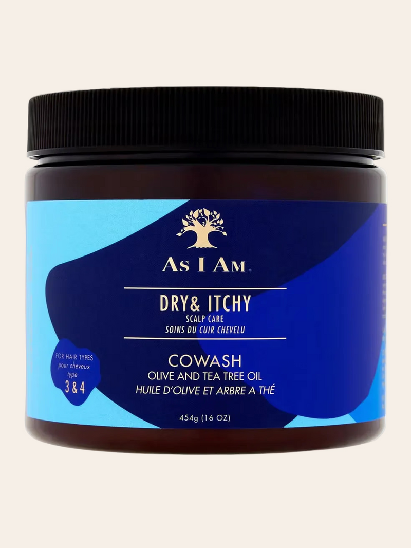 As I Am - Dry & Itchy Scalp Care Olive and Tea Tree Oil Co-Wash 16oz