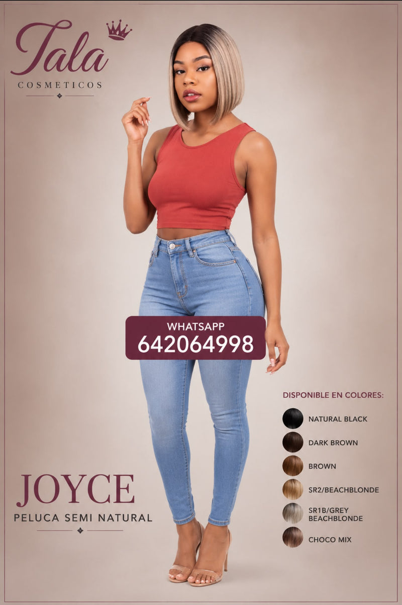 JOYCE Peluca Semi-Natural | Color: 1B, Dark Brown, Brown, SR2/BeachBlonde, SR1B/Grey BeachBlonde, Choco Mix