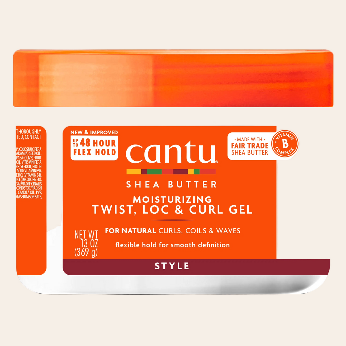 Cantu - Gel hydratant Twist, Loc & Curl au beurre de karité 13 oz.