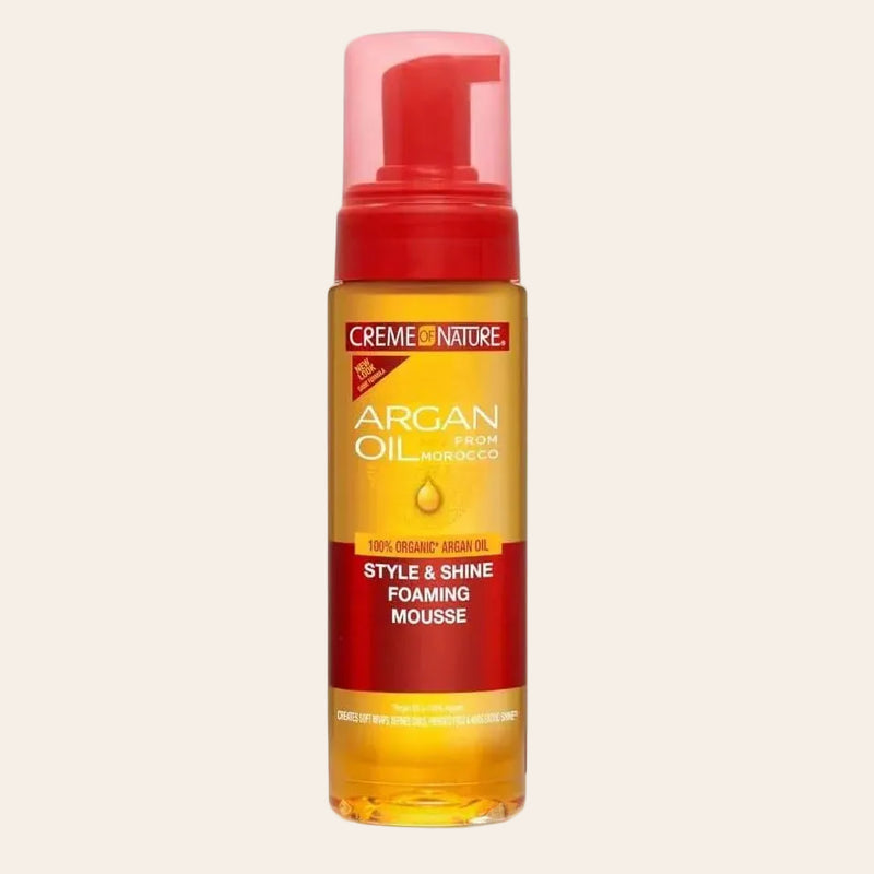 Creme of Nature - Argan Oil Style & Shine Foaming Mousse 7oz - Tala Cosmeticos