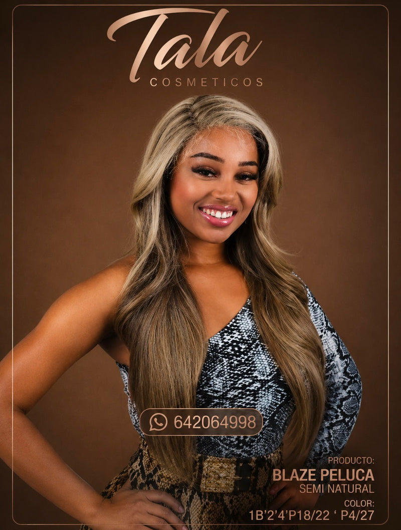 BLAZE PELUCA - SEMI NATURAL COLOR: 1B'2'4'P18/22 ' P4/27 - Tala Cosmeticos