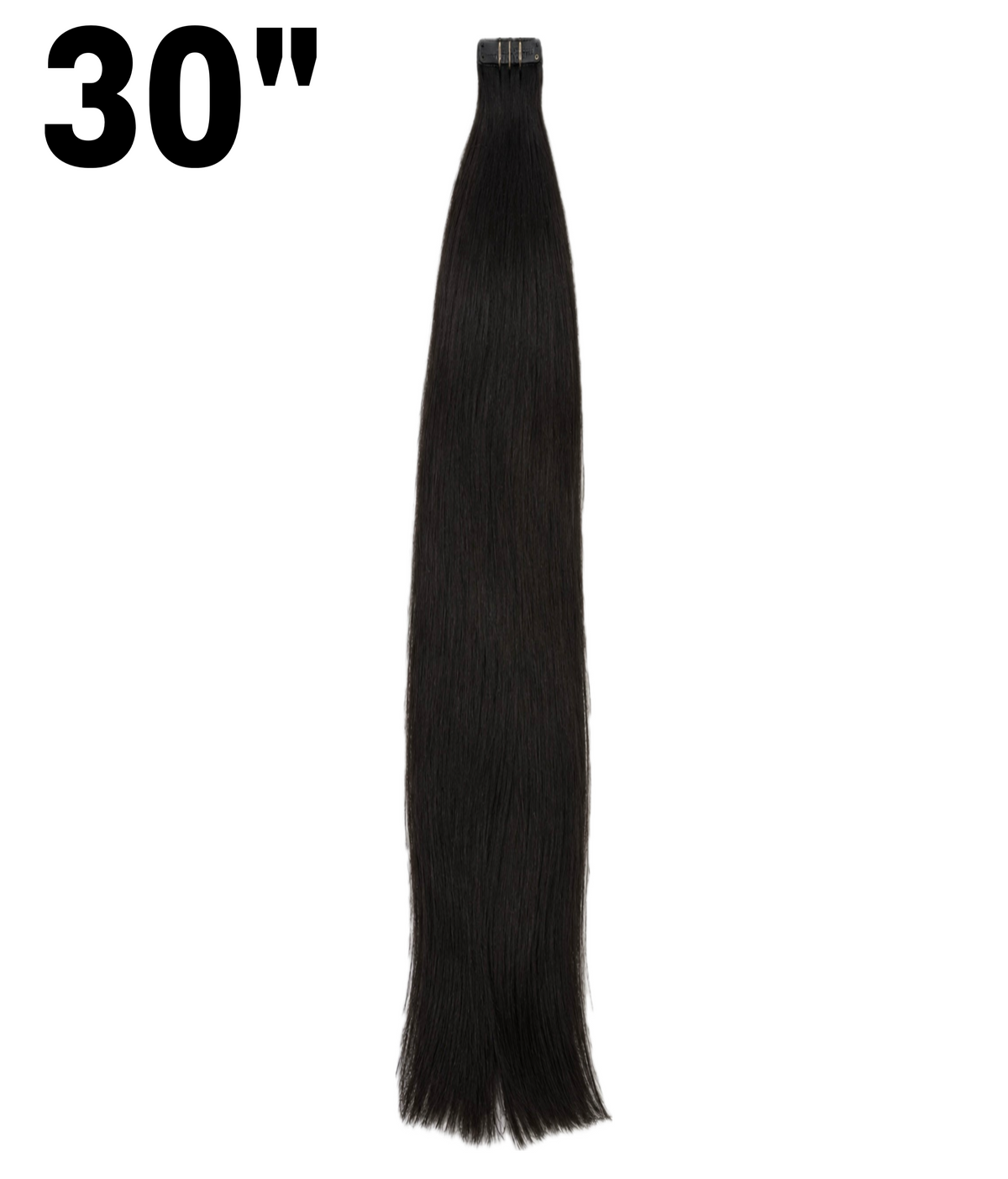 Extensiones Tape-In adhesivas lisas de 30 pulgadas en color 1B negro natural – Tala Cosmeticos