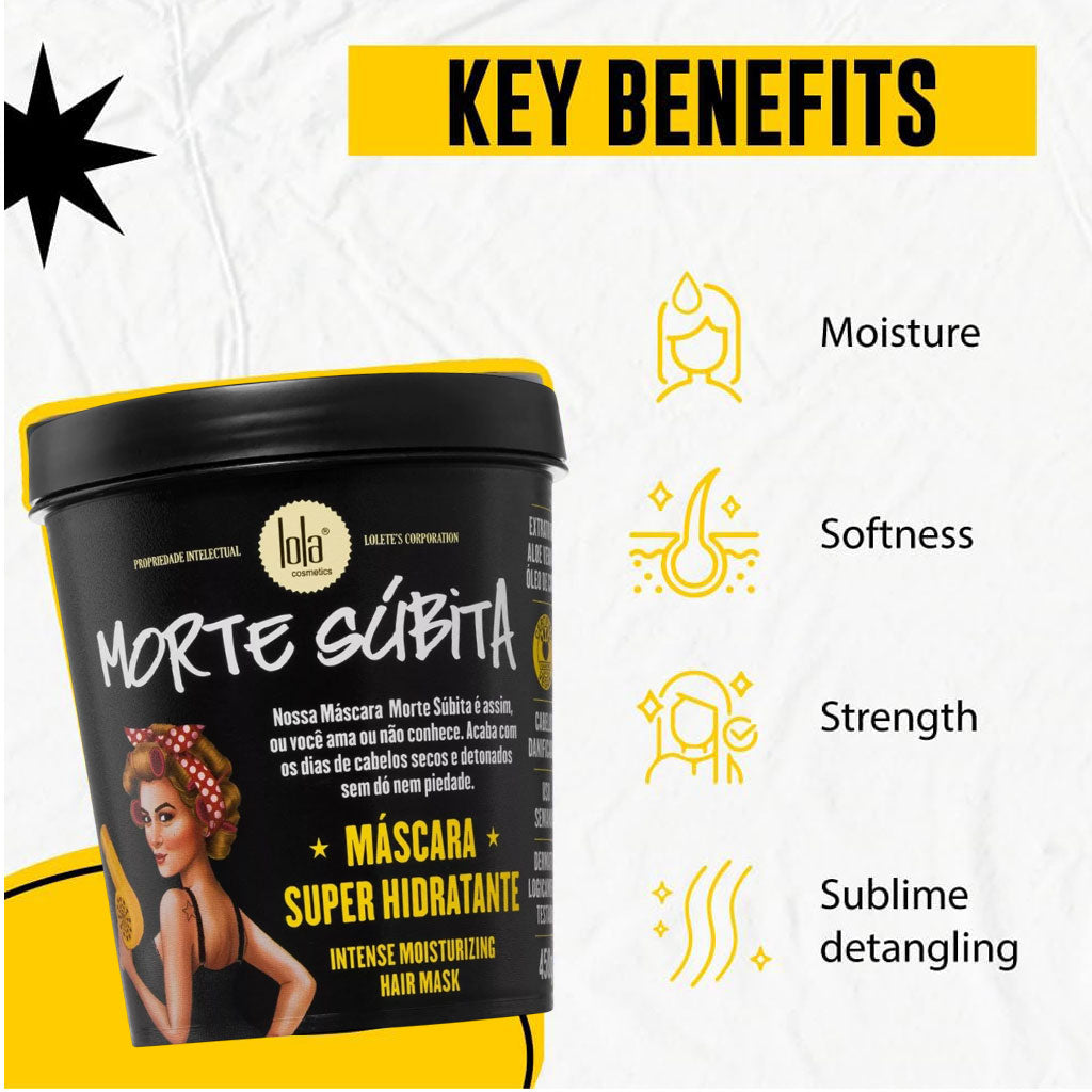 Lola Cosmetics - Morte Subita Mascara Super Hidratante Intense Moisturizing Hair Mask 450G