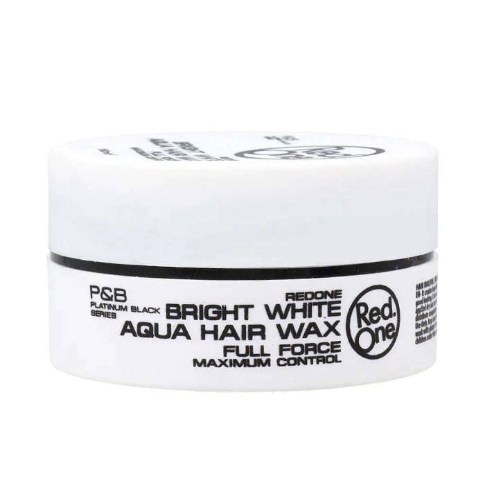Red One Bright White Aqua Hair Wax Styling Wax for Men 150ml