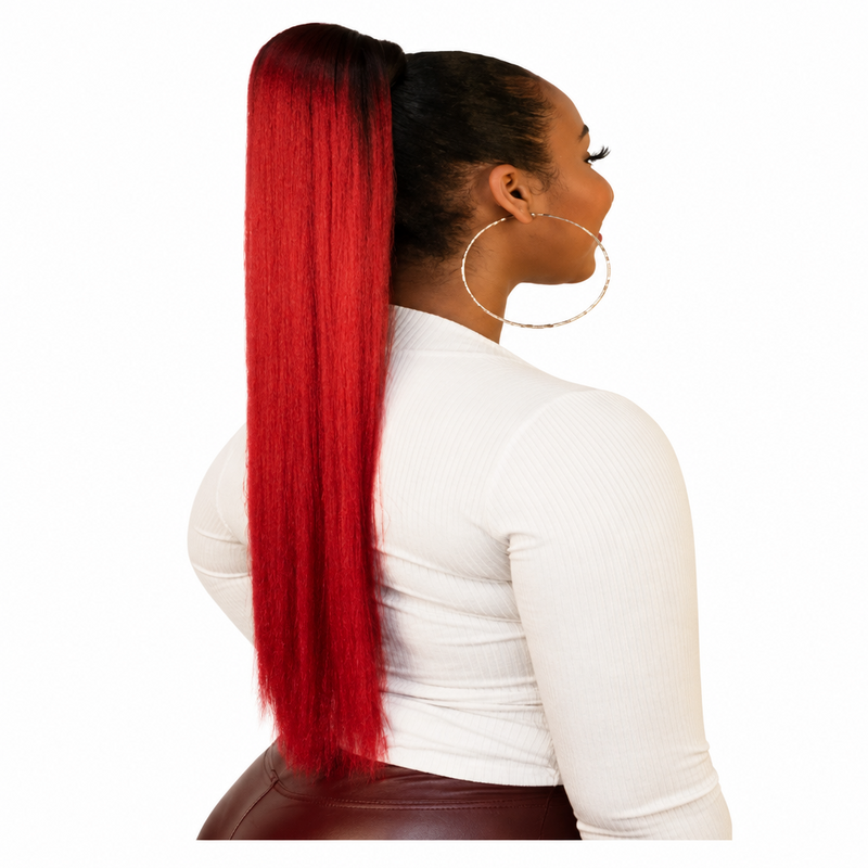 YAKI 22" Semi-Natural Ponytail | Color: 1, 1B, 2, 4, P10/24/613, P12/16/613