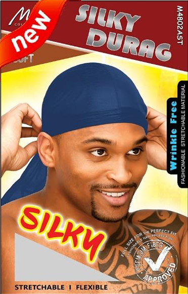 Murry - New Blue Silky Wrinkle Free Durag #M4802AST