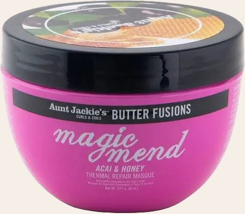 Aunt Jackie's - Butter Fusions Magic Mend - Masque de réparation thermique à l'açaï et au miel 8