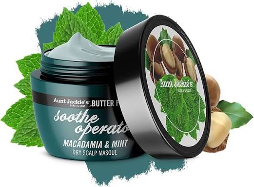 Aunt Jackie's - Butter Fusions Soothe Operator - Balsamo per cuoio capelluto secco Macadamia & Menta