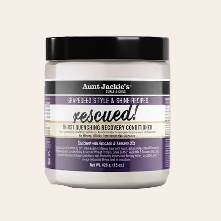 Aunt Jackie's - Grapeseed Rescued! - Thirst Quenching Recovery Conditioner 15oz