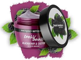 Aunt Jackie's - Butter Fusions Tress Boost - Maschera per la crescita dei capelli mora e ricino