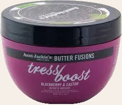 Aunt Jackie's - Butter Fusions Tress Boost - Maschera per la crescita dei capelli mora e ricino
