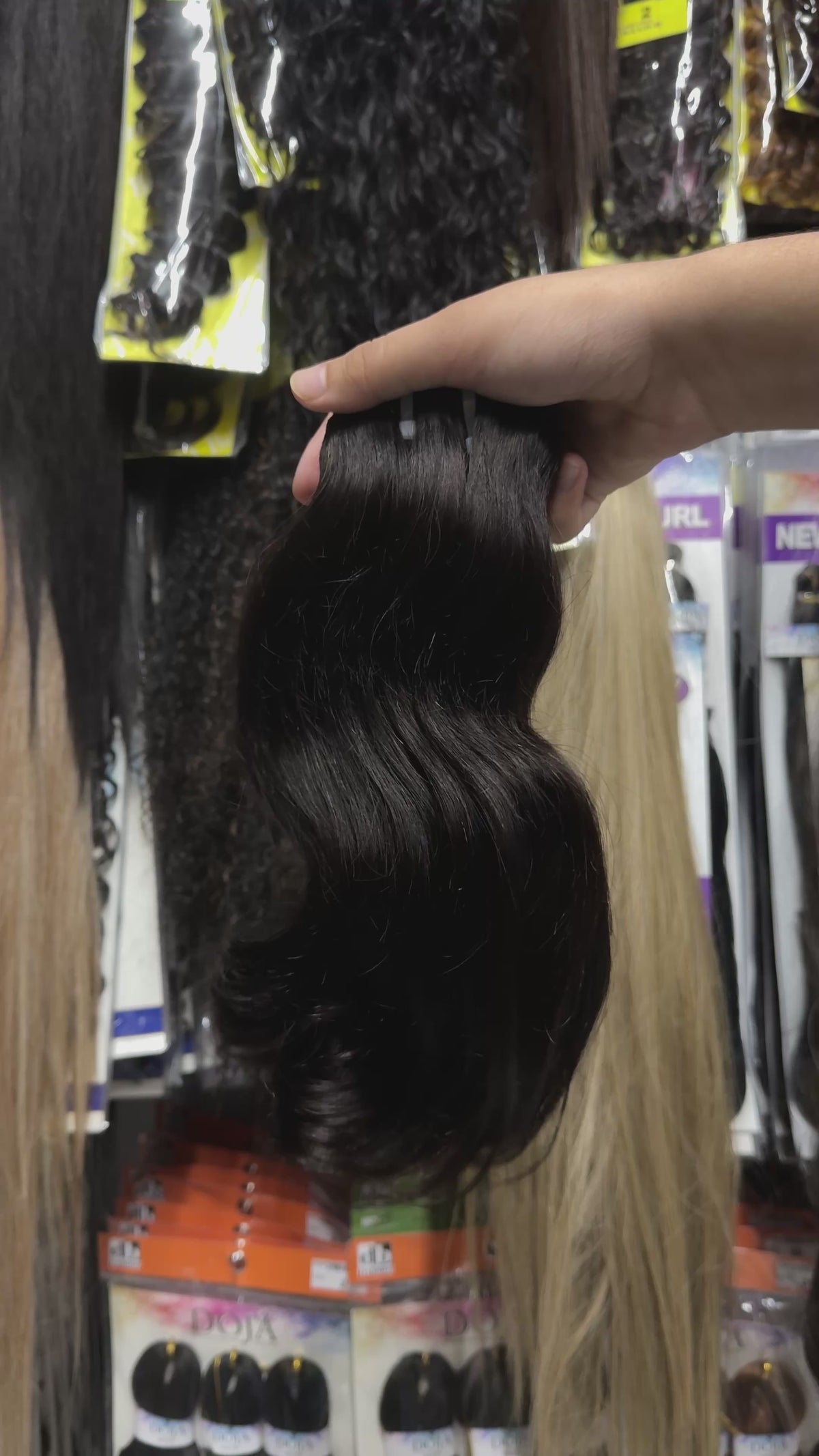 Extensiones de pelo ondulado 100% indio cosido de 16 pulgadas en color Natural – Tala Cosmeticos