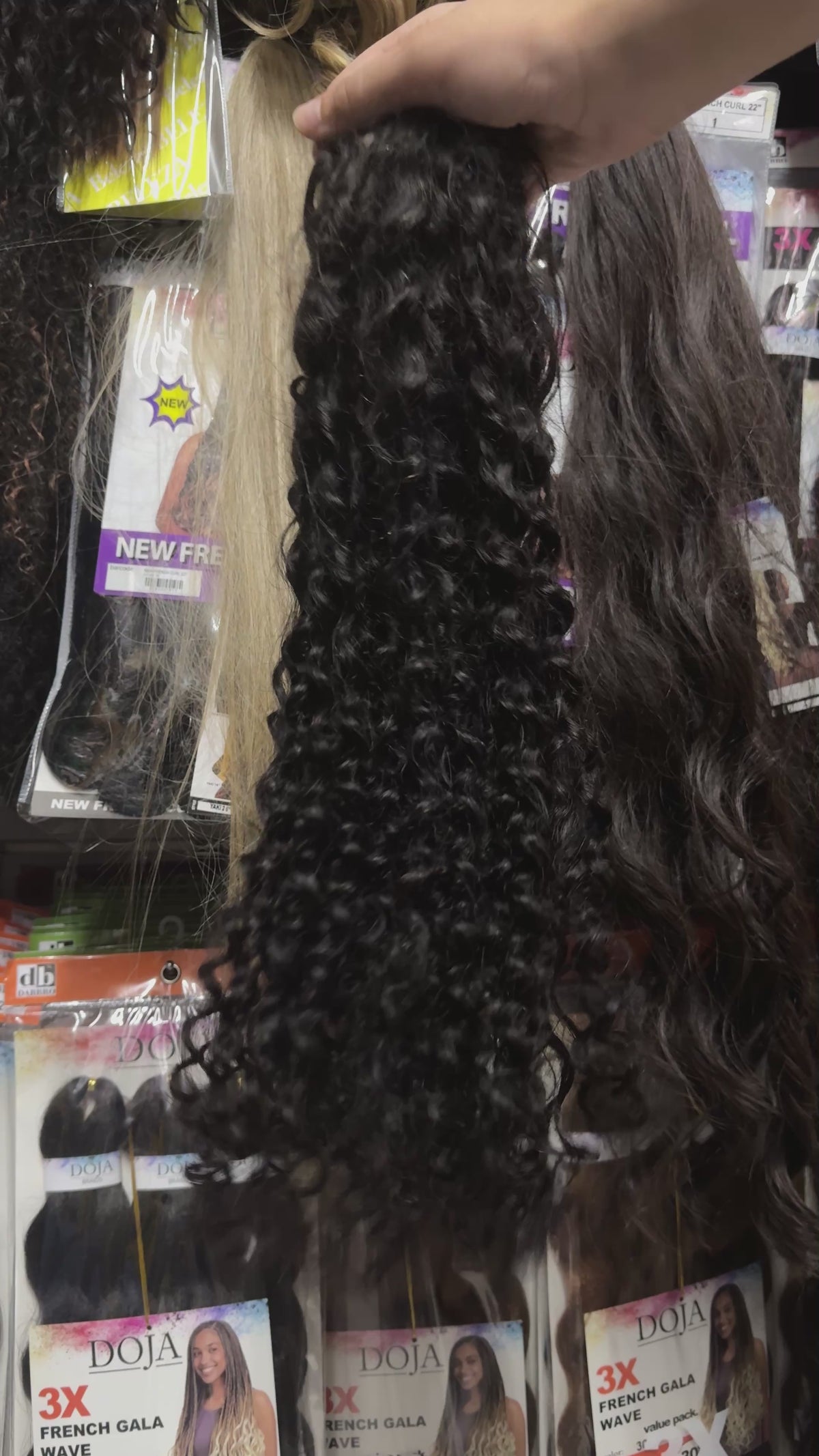 20" Cosido Rizado Natural - Color Natural