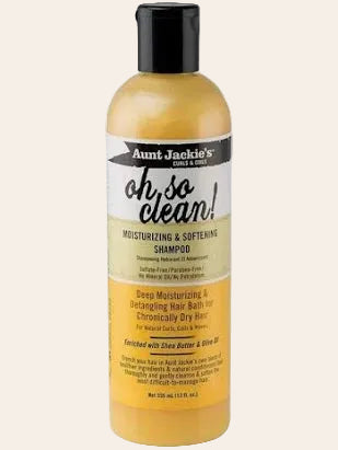 Aunt Jackie's - Curls & Coils Oh So Clean - Moisturizing & Softening Shampoo 12oz