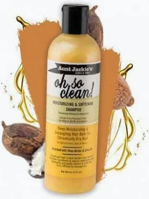 Aunt Jackie's - Curls & Coils Oh So Clean - Moisturizing & Softening Shampoo 12oz
