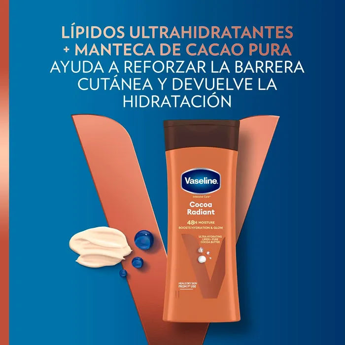 Vaseline - Cocoa Radient Ultra Hydrating Lipids + Pure Cocoa Butter 400ml